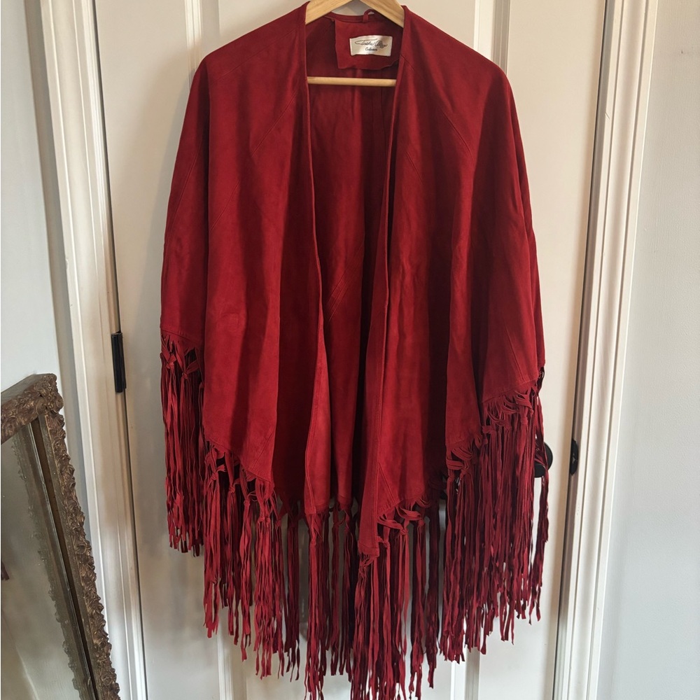 Tasha Polizzi Vibrant Red Shawl